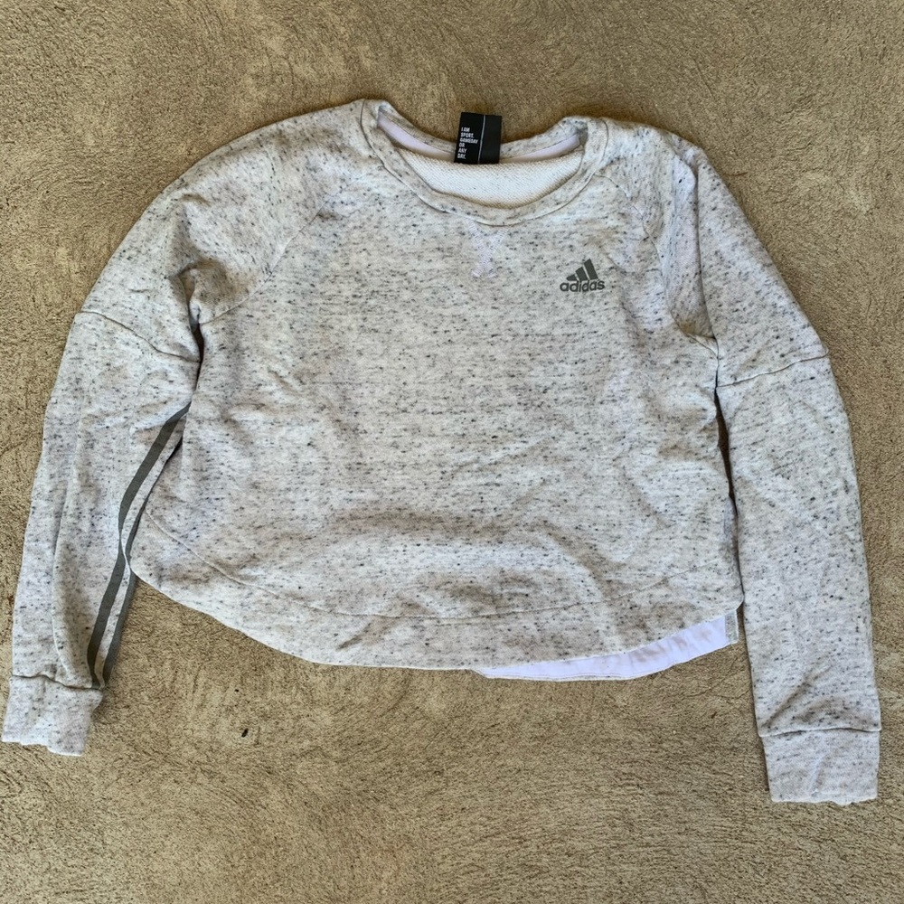 Cropped Adidas Crewneck Sweatshirt